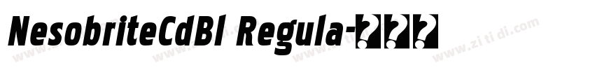 NesobriteCdBl Regula字体转换